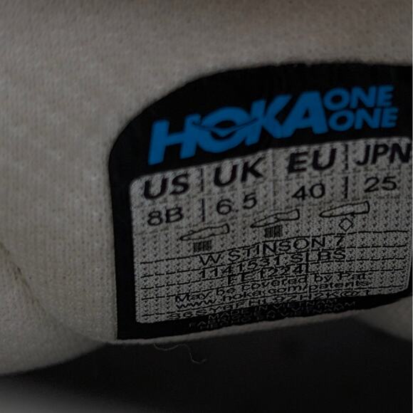 Hoka One One Stinson 7 Running Sneakers Women's Stardust/Alabaster Size US8B - Picture 6 of 15